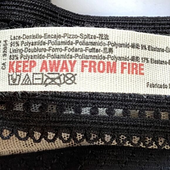 Free People Intimately Alia Black Lace Bralette Sz S NWT - Picture 11 of 15